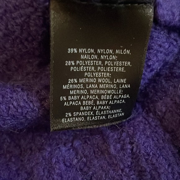 New Anthropologie Purple Grape MOTH cut-out Sweater Pullover Size XS Anthro NWT - Picture 4 of 4